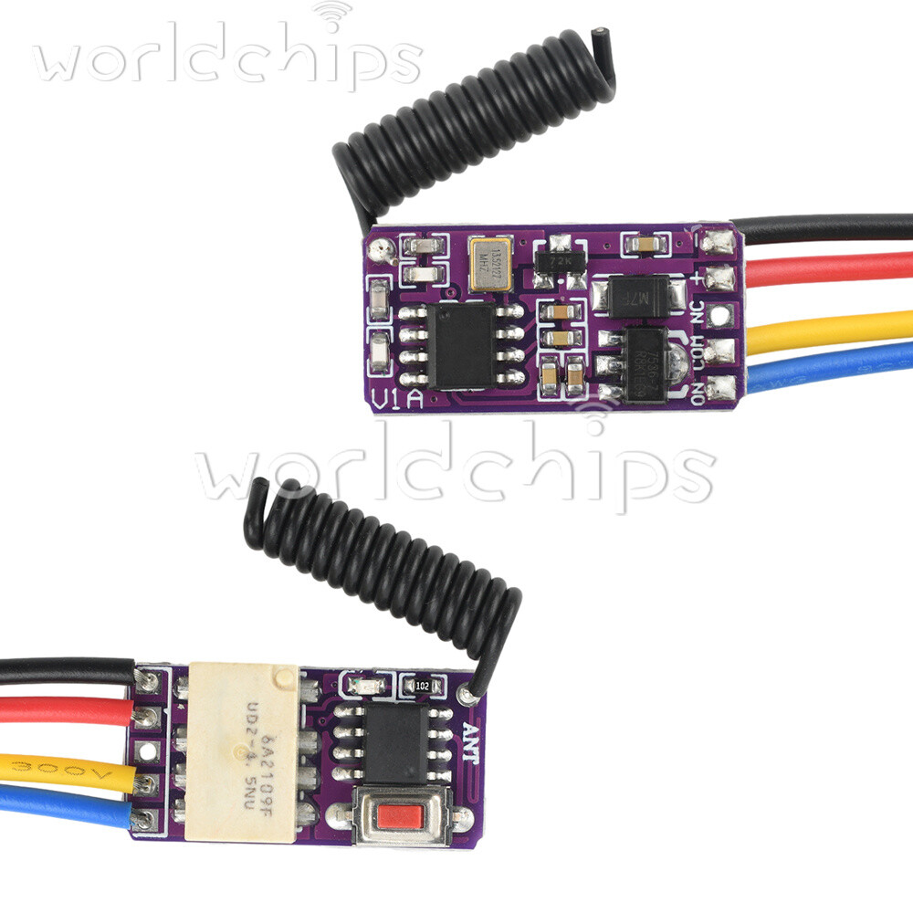3.7V-12V RF Remote PCB Board 433MHZ Wireless Relay Switch Signal Module New