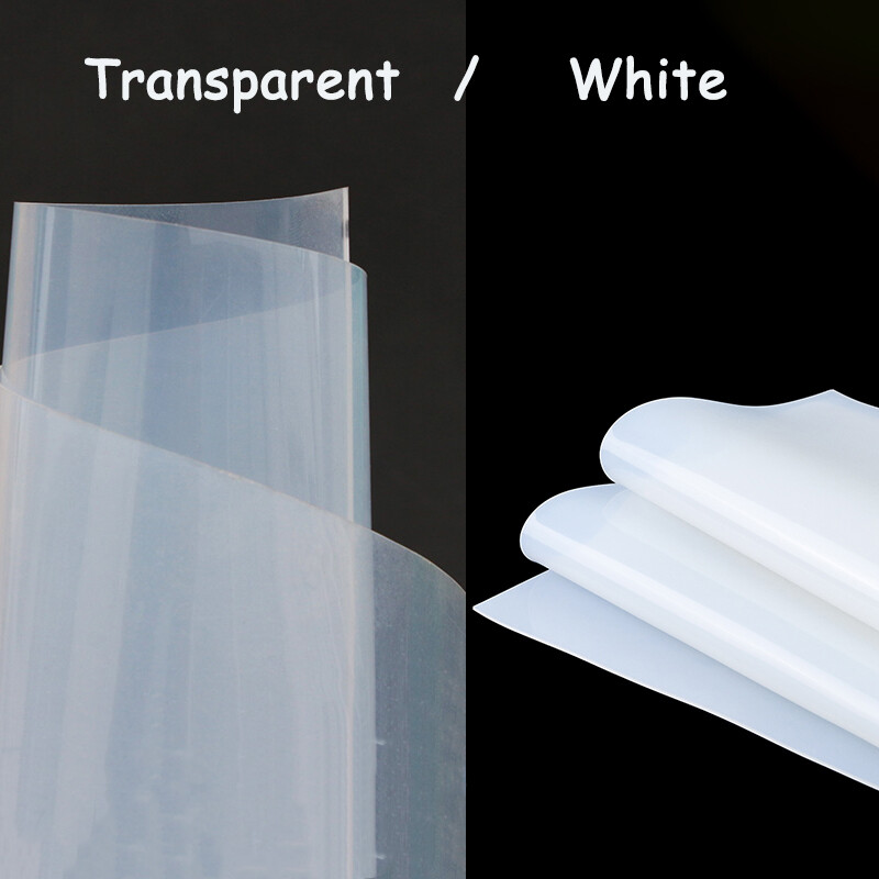 Silicone Rubber Sheet 0.1mm~3mm High Temperature Resistance Black/Clear/White