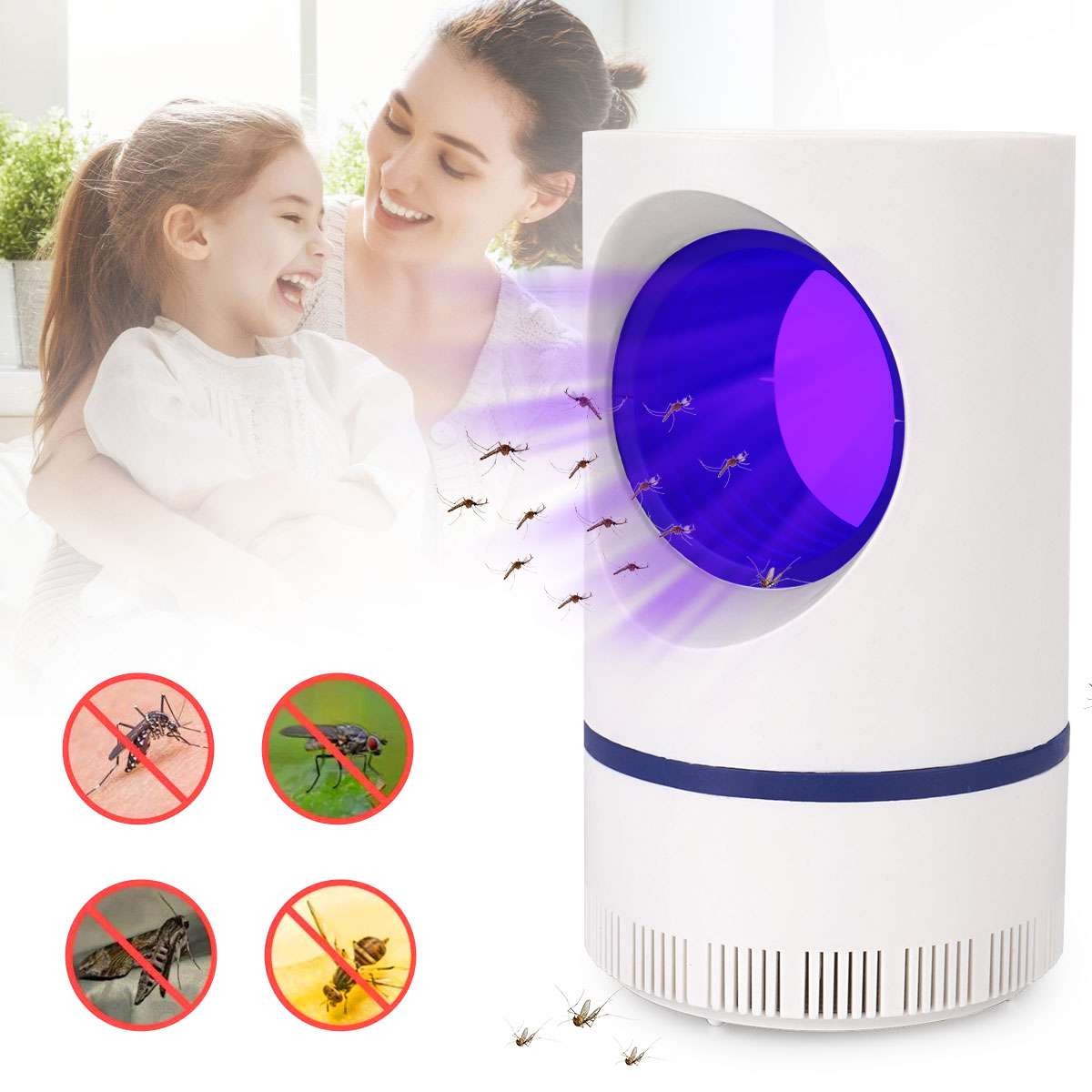 Electric Fly Bug Zapper Mosquito Insect Killer LED Light Trap Pest Control Lamp