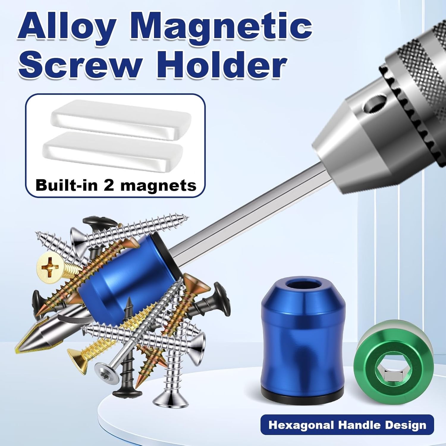 Strong Magnetic Screw Ring: 1/4 Inch/ 6.35 Mm Universal Magnetic Screw Holder…