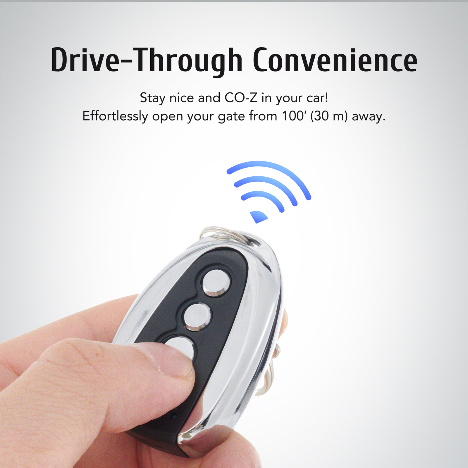 2 Remote Control Backup Key for CO-Z Sliding Gate Opener Exclusive Fit
