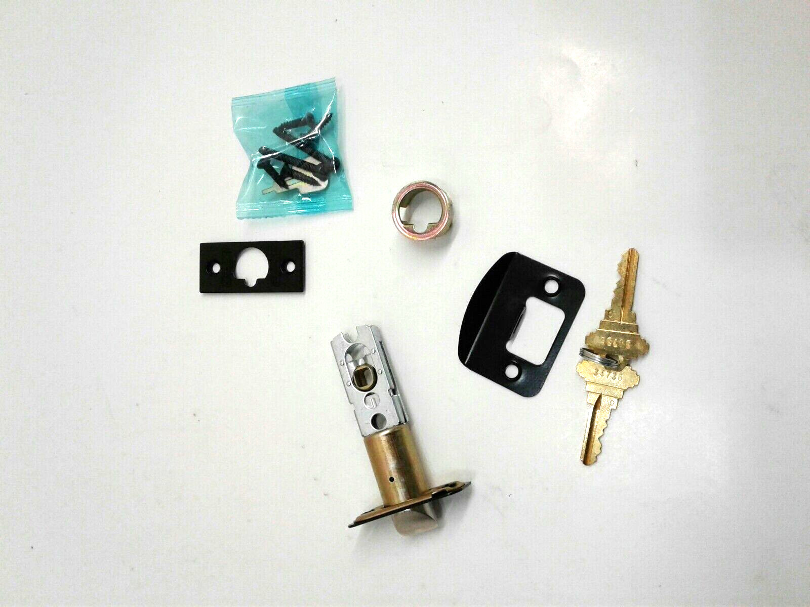 SCHLAGE Residential J54-SOL-622 Solstice Keyed Entry Lever Lock Set Matte Black