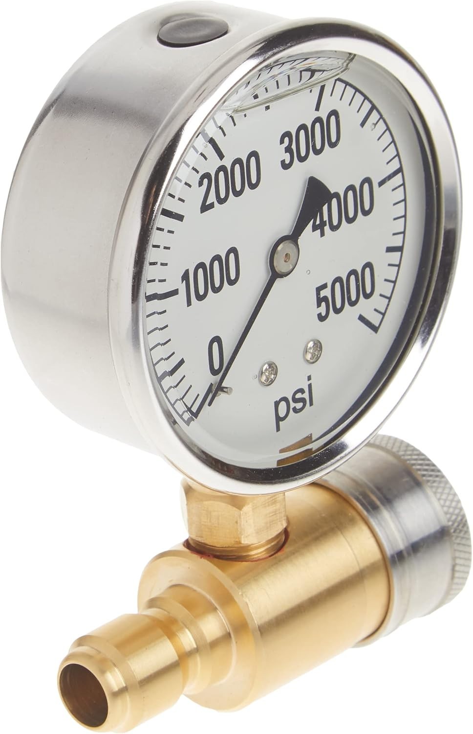 NorthStar Pressure Washer Pressure Gauge – 5000 PSI, 3/8in. Fitting