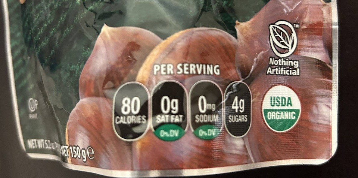 Gefen Organic Roasted Chestnuts, 5.2 oz. FREE SHIPPING !