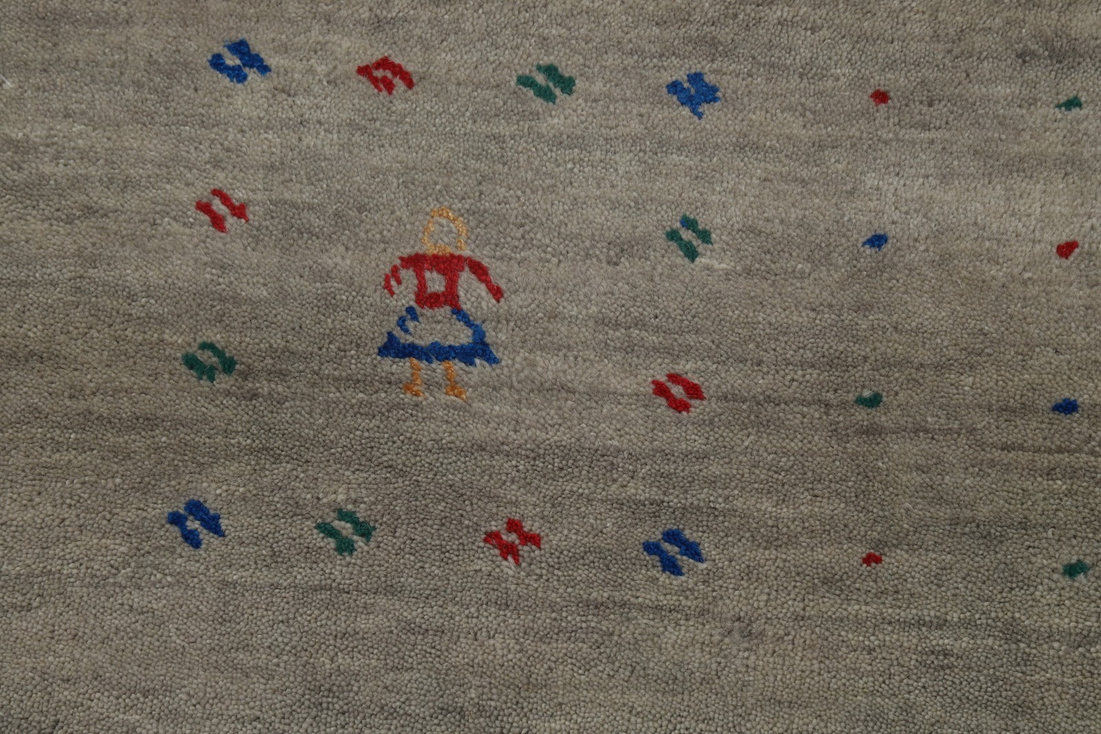 Gray Tribal Indian Area Rug 8×10 Hand-knotted Wool Oriental Carpet for Any Room