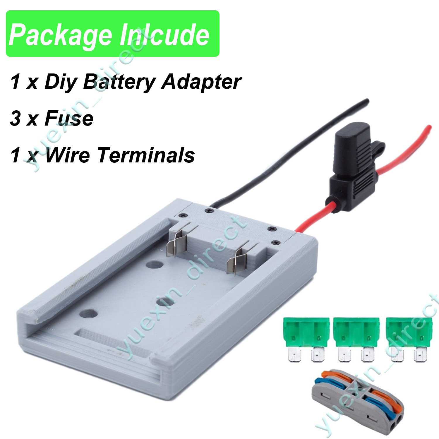 Power Wheels Adapter for Ryobi 40V Battery Dock Power Connector Wire Robotics