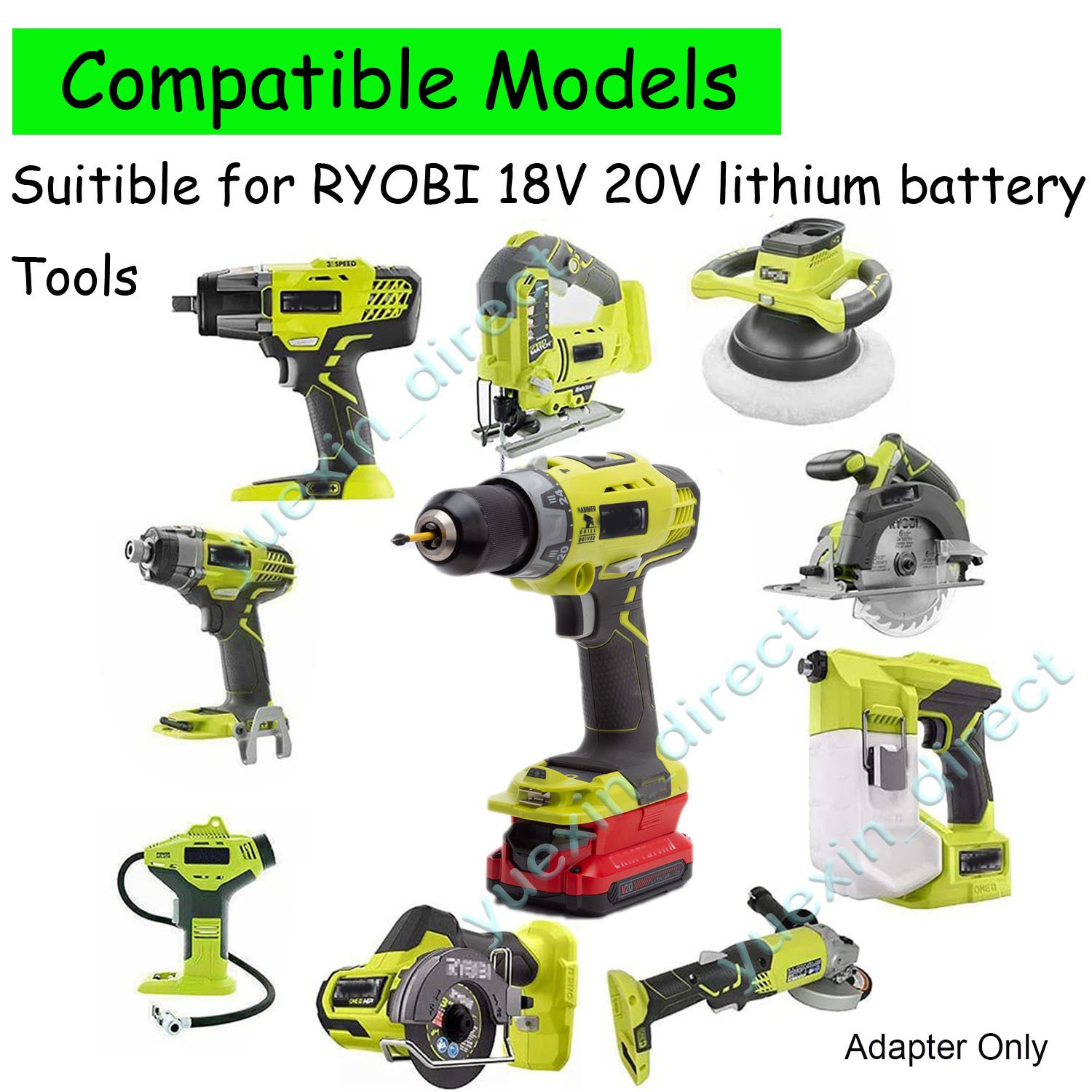 Adapter For Craftsman v-20 20V Lithium Battery to for Ryobi 18V Tools Converter