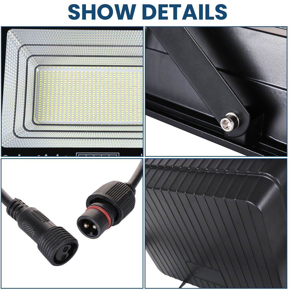 3000W 2000W Solar Lights Outdoor Security Flood Light Dusk to Dawn Solar Lamp