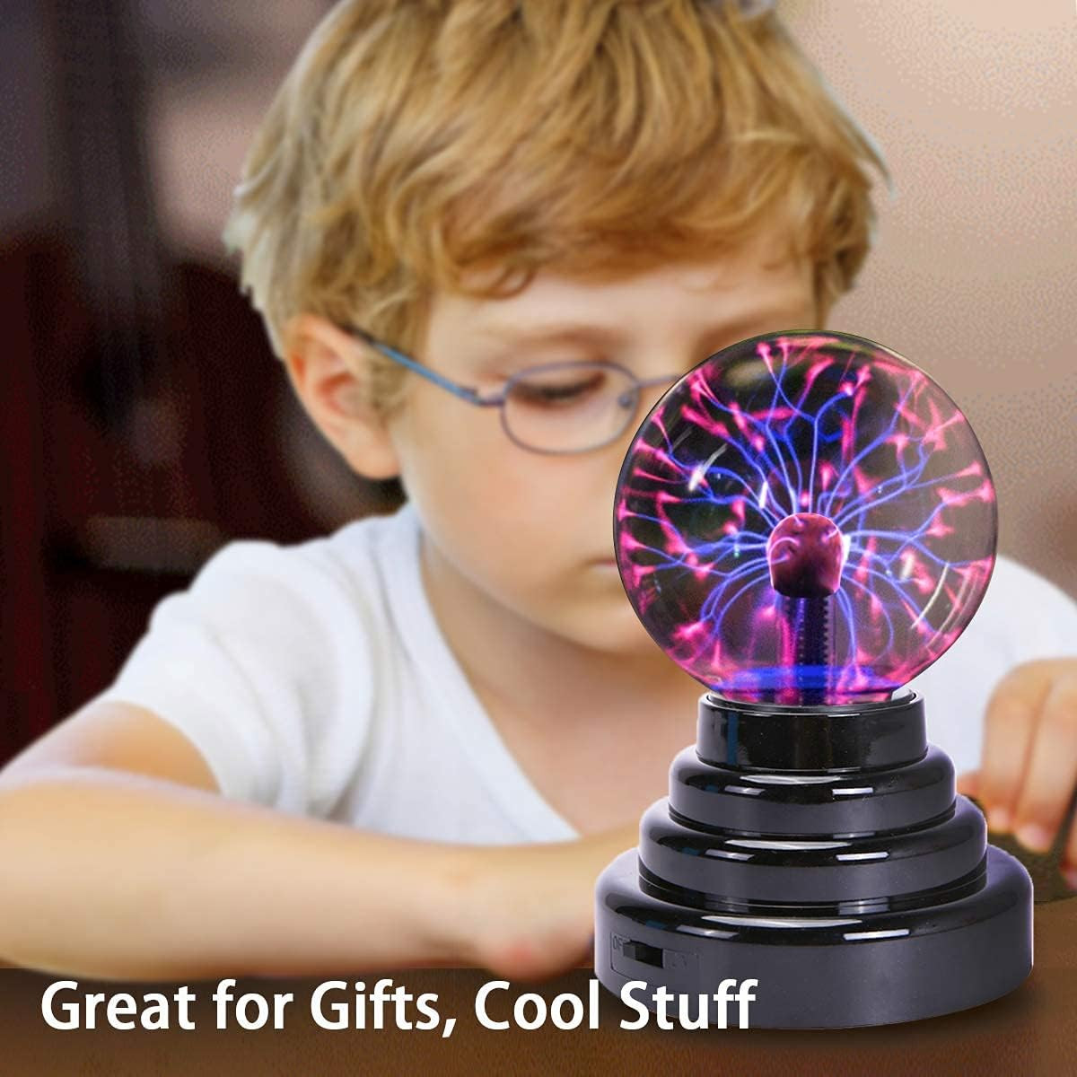 Plasma Ball/Light/Lamp, Static Electricity Globe Electric Lightning Ball, Touch
