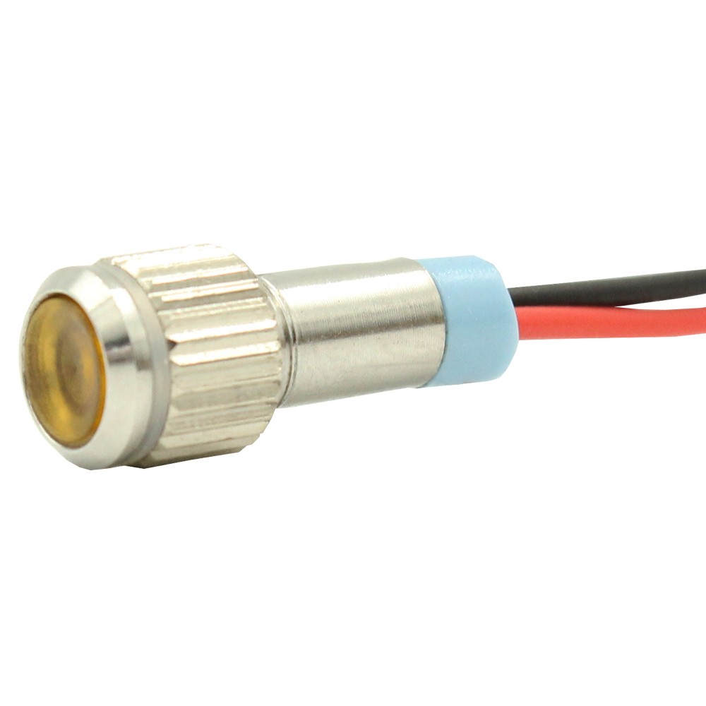12v 6mm LED PILOT DASH POWER Indicator Light – Aluminium suit Dash Warning Lamp