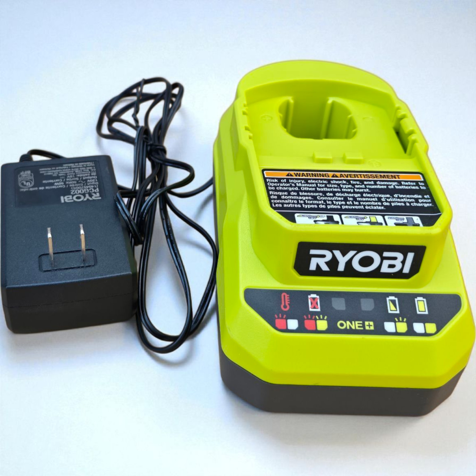 Ryobi PCG002 18V ONE+ Lithium-Ion FAST Battery Charger OEM