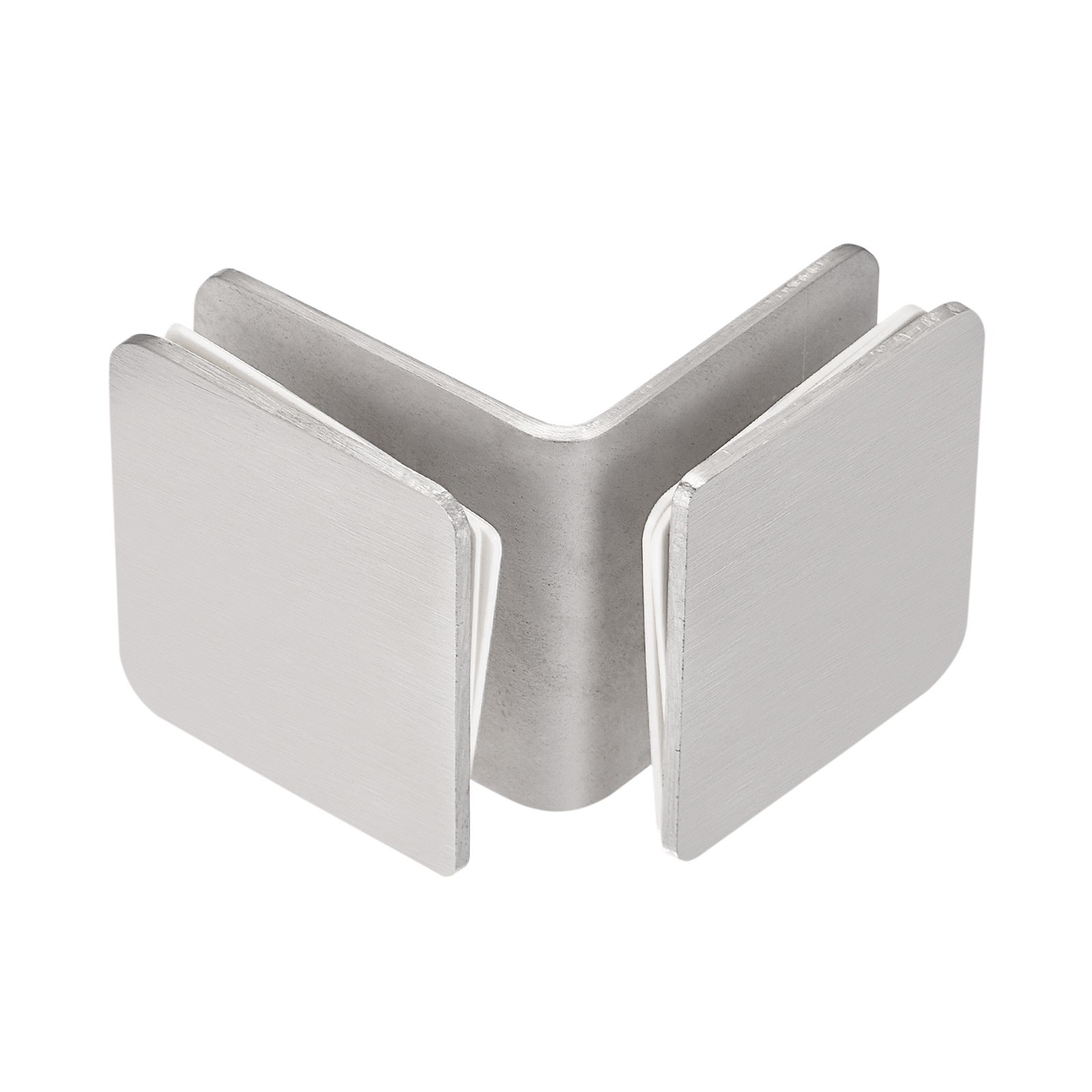 6pcs Stainless Steel 90 Degree Glass Clamp for 8-12mm Thickness Double Side