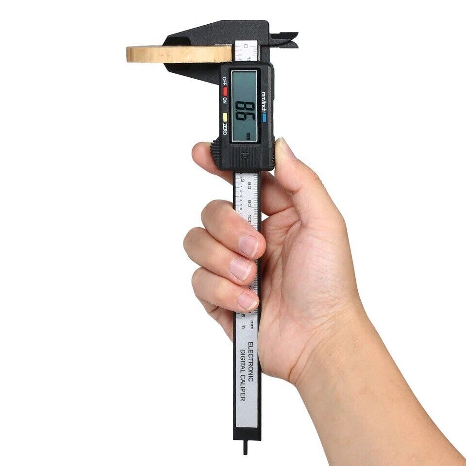 Digital Caliper 6″ 150mm Micrometer LCD Gauge Vernier Electronic Measuring Ruler