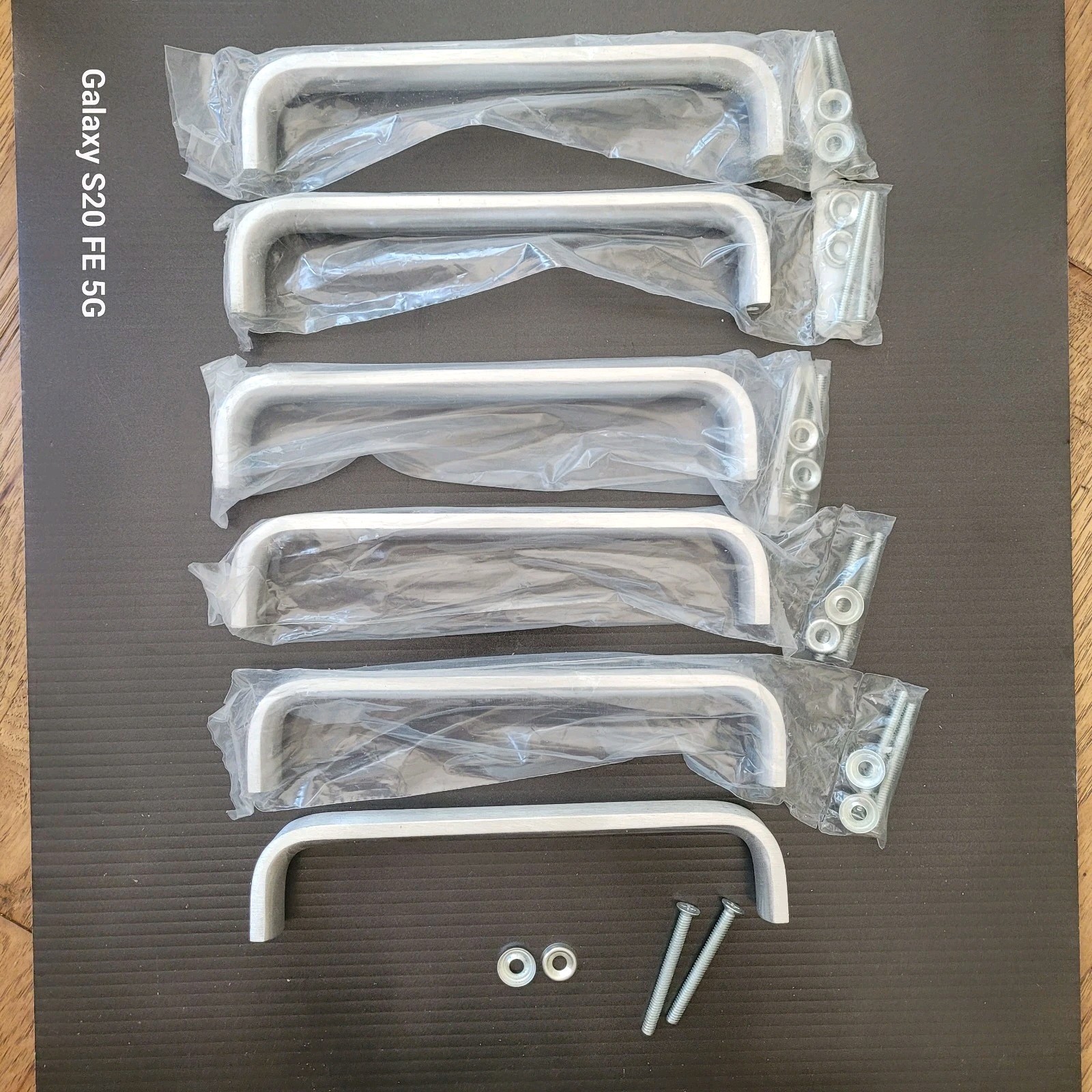 Door Cabinet Pulls Heavy Duty Brushed Nickel 9″ Lot of Six (6)