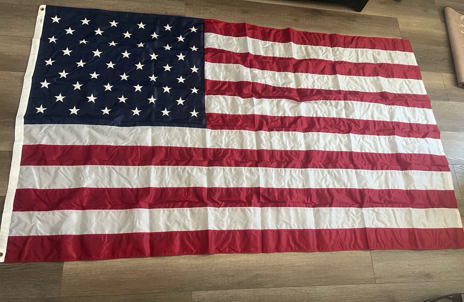 American Flag 5×8 Ft, Embroidered Stars, Sewn Stripes