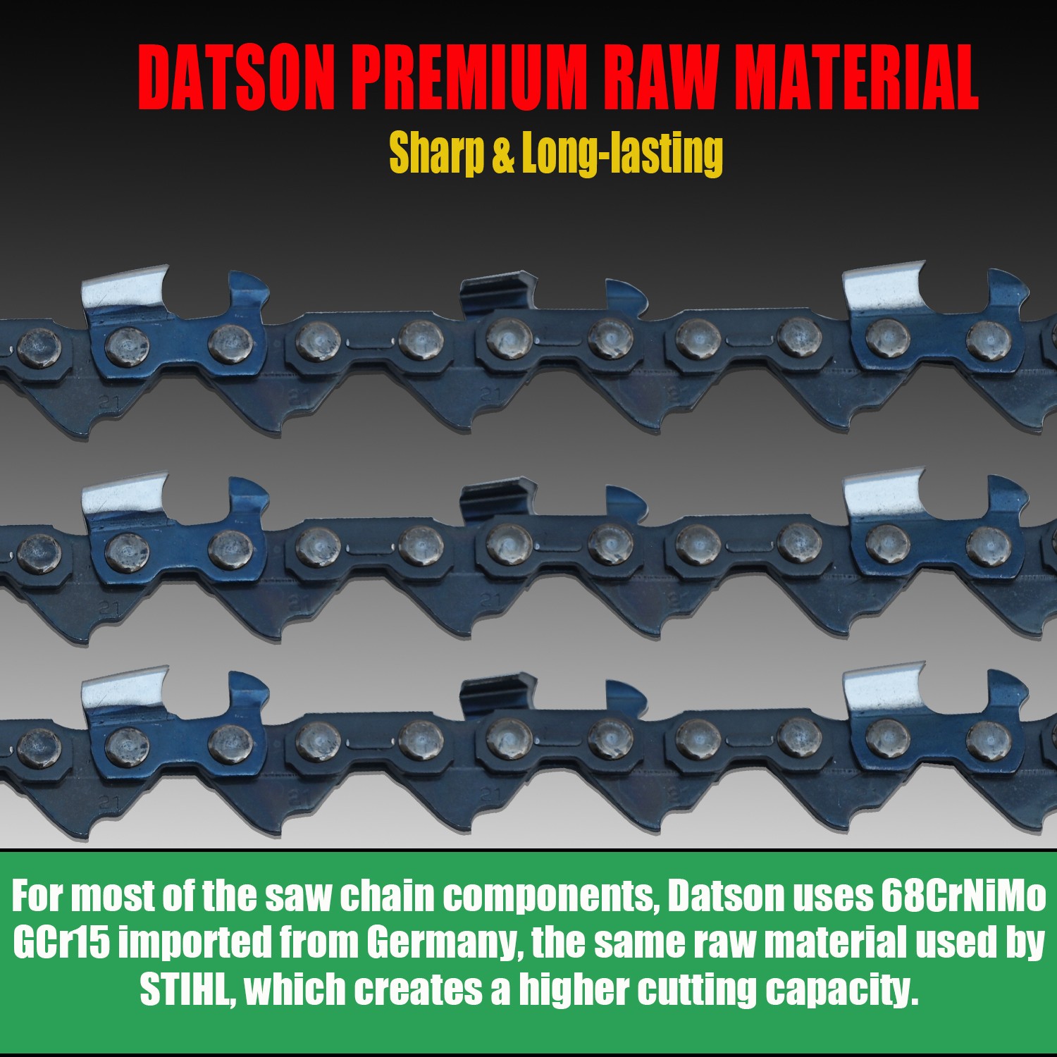 5″ Chainsaw Chain for Bauer 5″ pruning saw 231113C-B 0.30″ .043″ 28DL(3 chain)