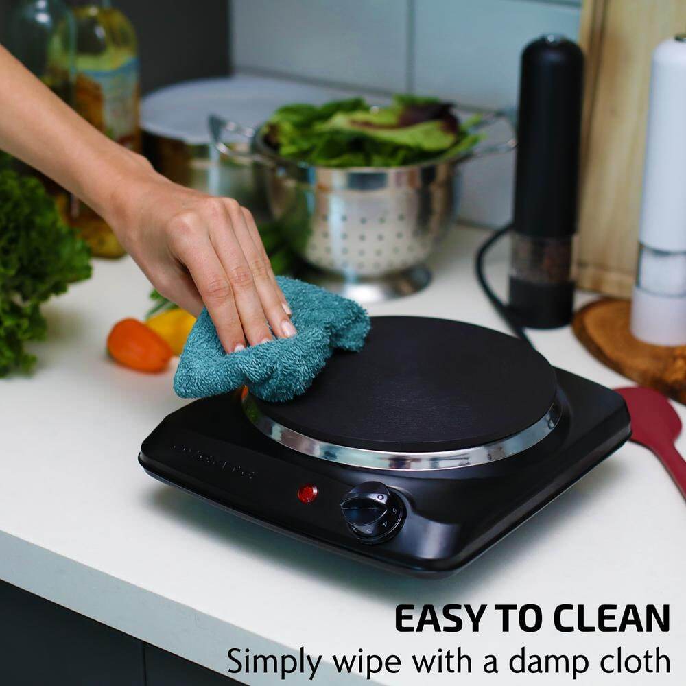 Hot Plate Electric Single Burner Infrared Anti-Slip Heavy Duty Kitchen Cooking