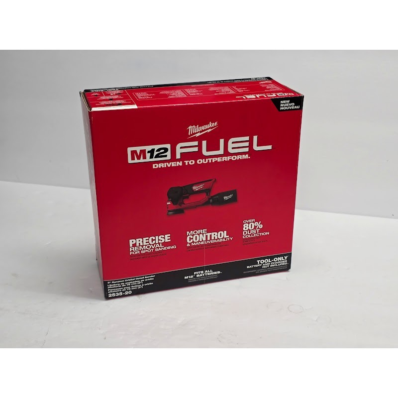 Milwaukee 2535-20 M12 FUEL 3″ Random Orbital Detail Sander (Tool Only)
