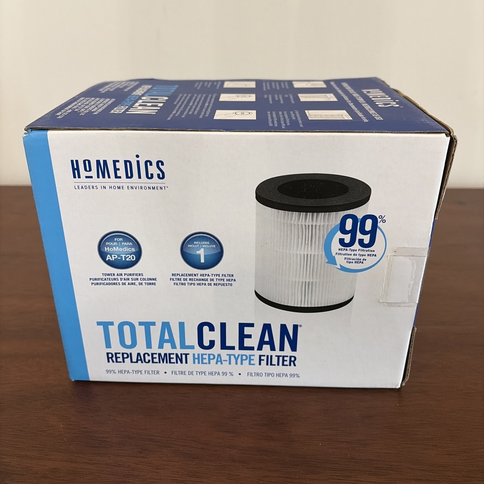 HoMedics Total Clean Hepa-Type Filter For AP-T20 Tower Air Purifier NEW SEALED