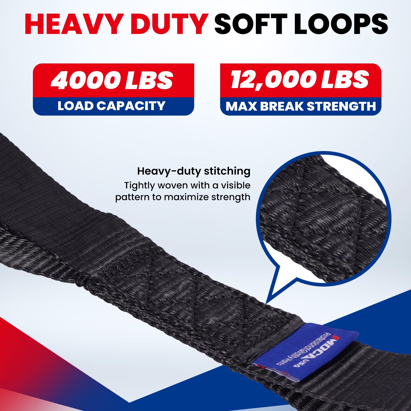 Heavy Duty Tie Down Kit – 10643 Lbs Breaking Strength Tie Down Straps 1.6″ x 17′