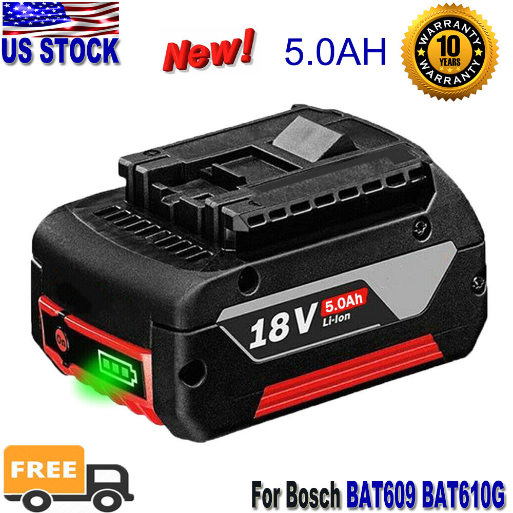 Battery For Bosch 18V 6.5Ah 5.0AH Li-ion BAT609 BAT610G BAT618 BAT620 24618-01