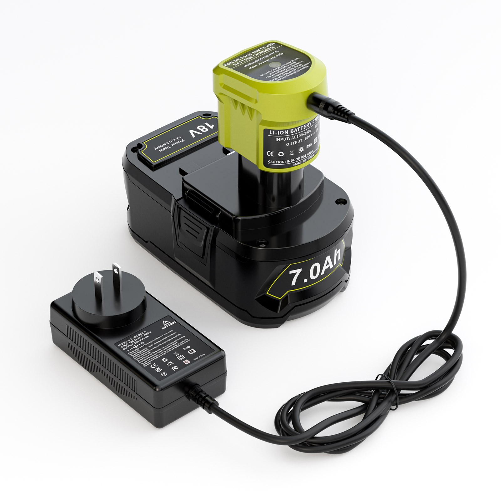 1-2PCS 8.0Ah For Ryobi P108 ONE PLUS 18V Lithium 3.0ah Battery P107 P103 RB18L50
