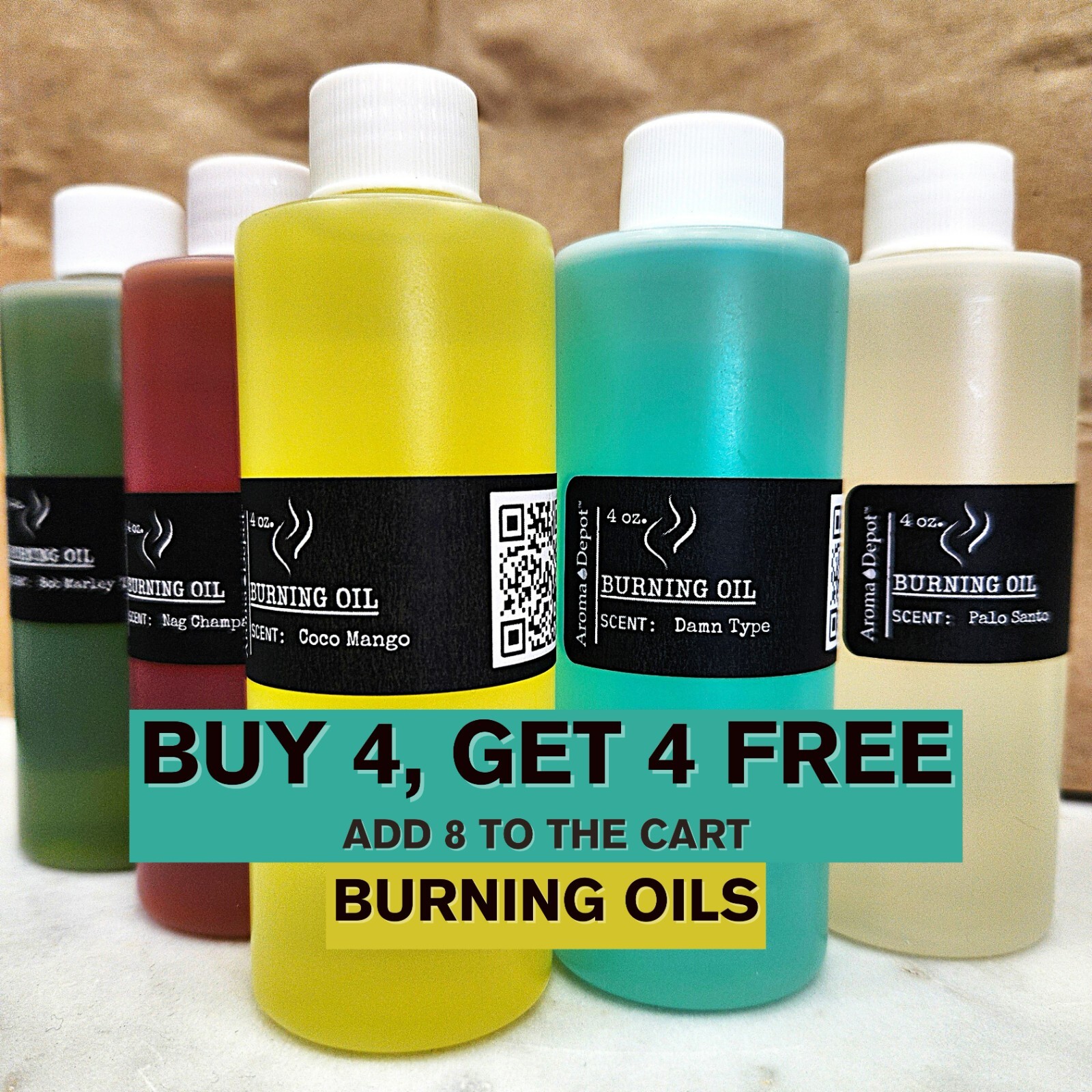 Burning Oil 4 oz. Scented Oil, Perfume Oil for Oil Burner Fragrance Wax Lamp