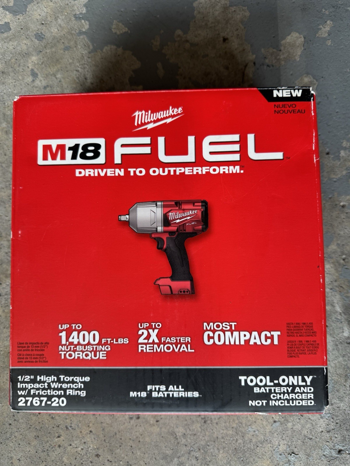 Milwaukee 2767-20 M18 Fuel Brushless High Torque 1/2″