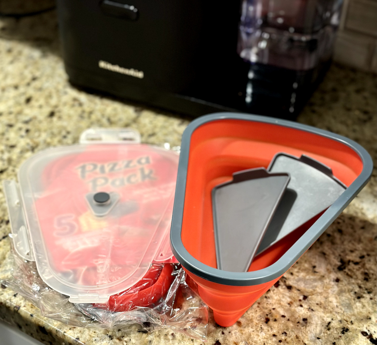 Ultimate Pizza Pack Storage Container Reusable Foldable Portable Microwavable!
