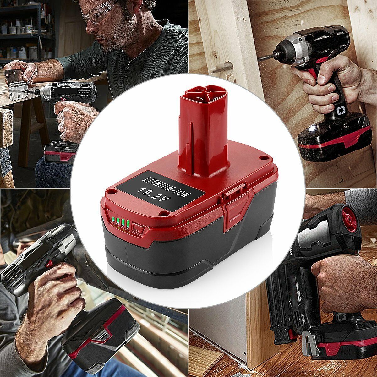 2pack 19.2 Volt XCP 8.0Ah Lithium Battery For Craftsman C3 Diehard PP2025 PP2030