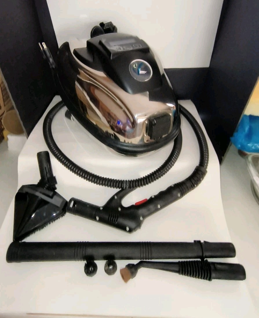 EV International 3000i Dry Vapor Steam Cleaner w/Accessories Bundle Tested Works
