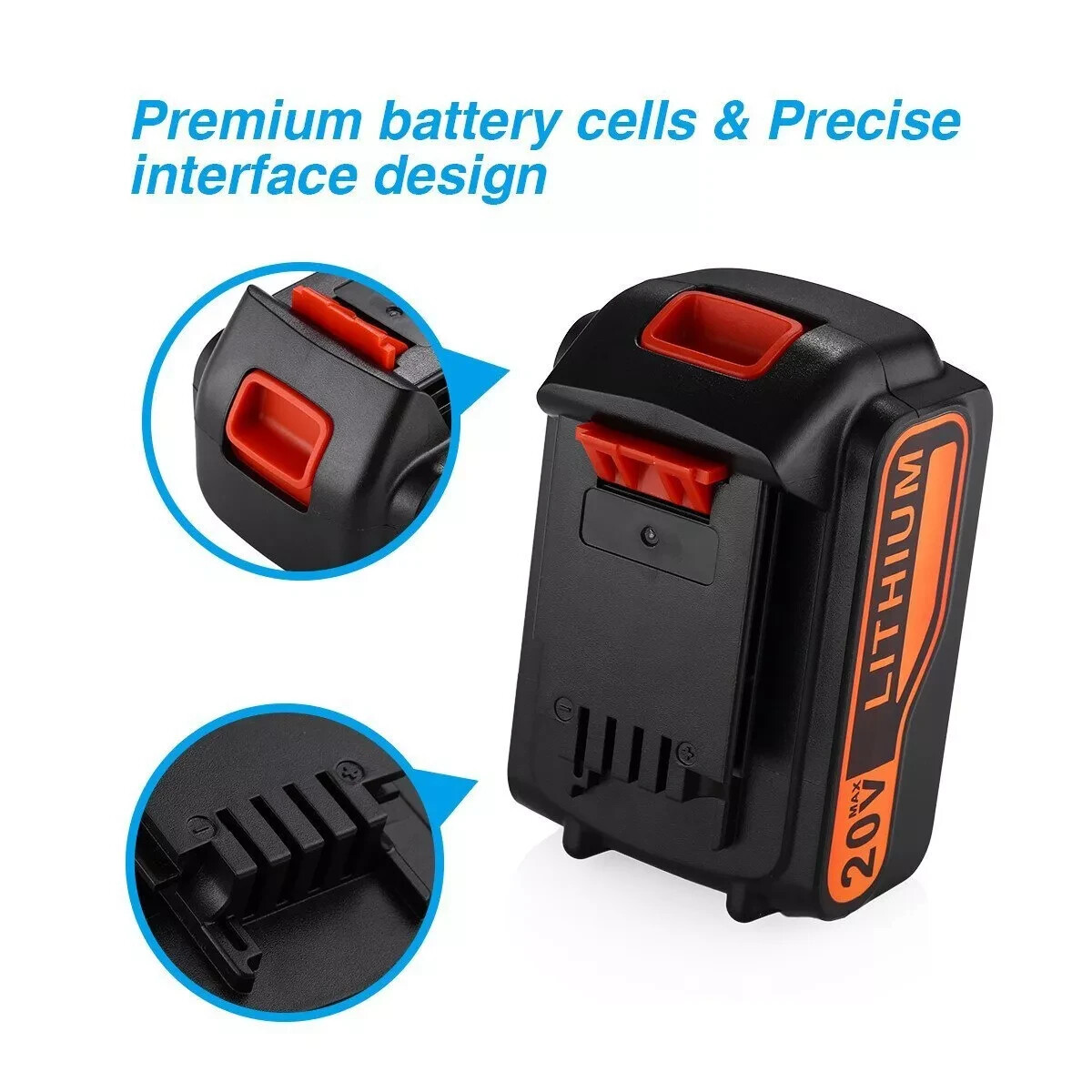 20V Matrix Lithium Battery 5000mAh For Black & Decker 20 Volt LBXR20 LB2X4020