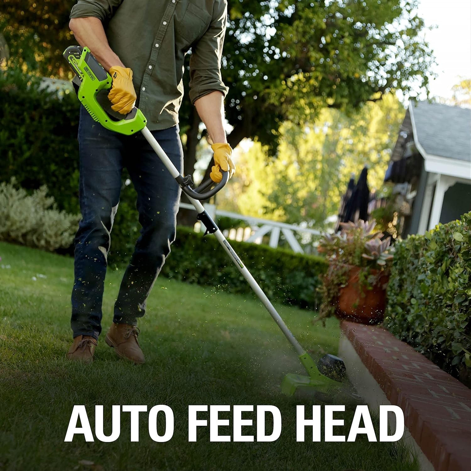 40V 12-Inch Cordless String Trimmer, Battery and Charger Not Included,