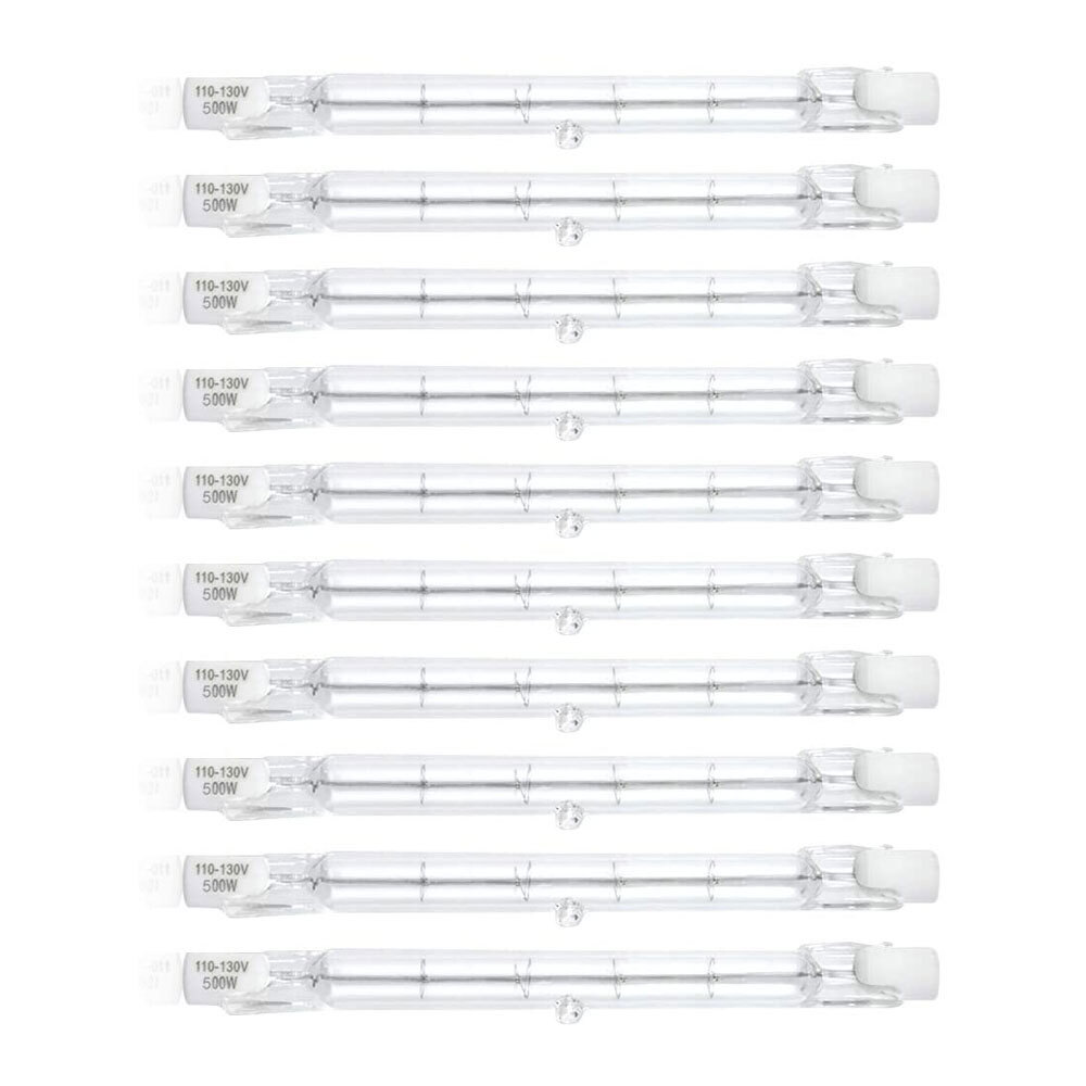 10X J Type 500W 500 watt T3 120V R7S 118mm Double Ended Bulb Light 4.65″