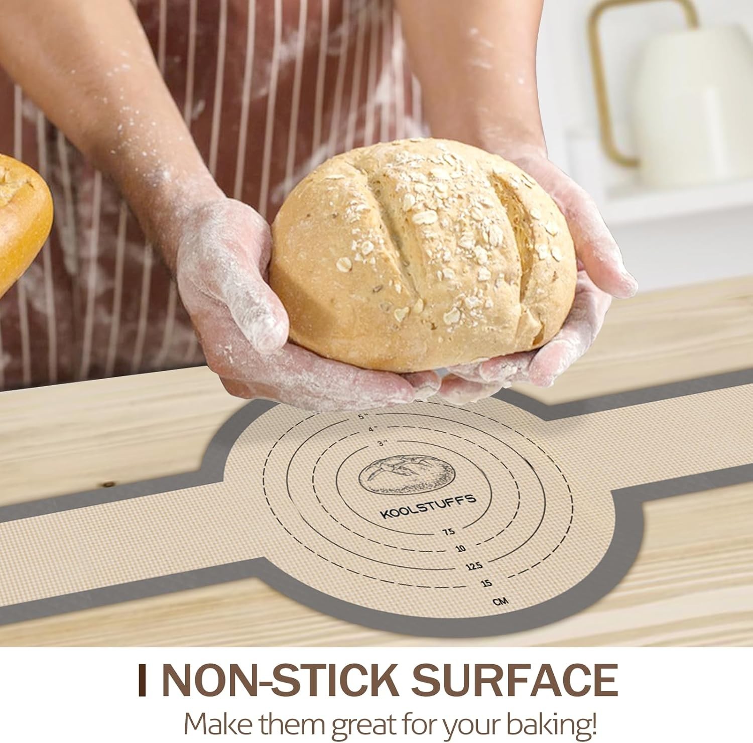 Silicone Bread Sling for Dutch Oven 2 PCS Non-Stick & Easy Clean Reusable Gray