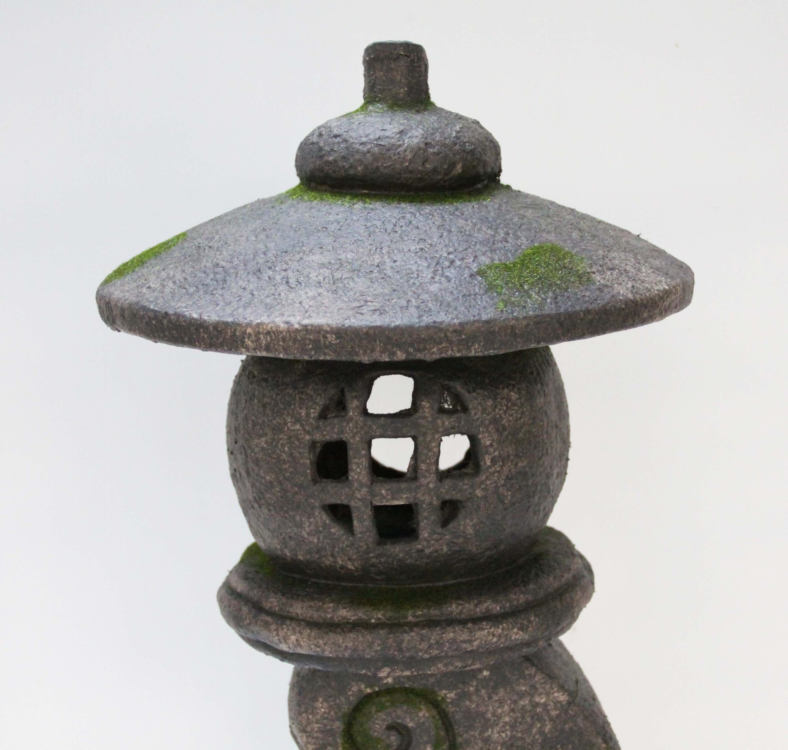 24IN H Gray Stone Lantern Statue Garden Decor Garden Statue Pagoda Yard Decor