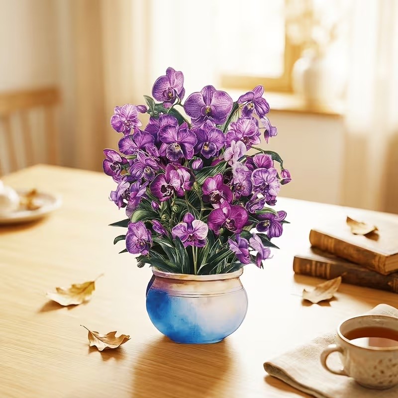3D Pop-up All Occasions/ Birthday, WITH NOTE CARD