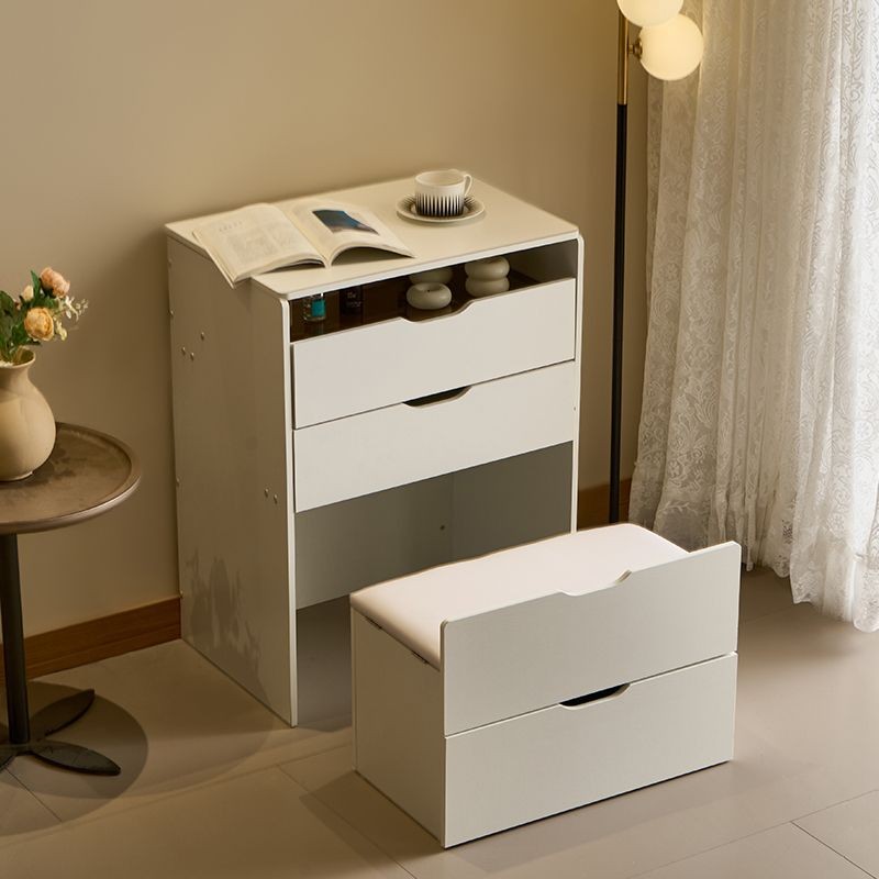 3 – in – 1 Vanity Desk with Mirror And Lights, Small Vanity Desk Set with