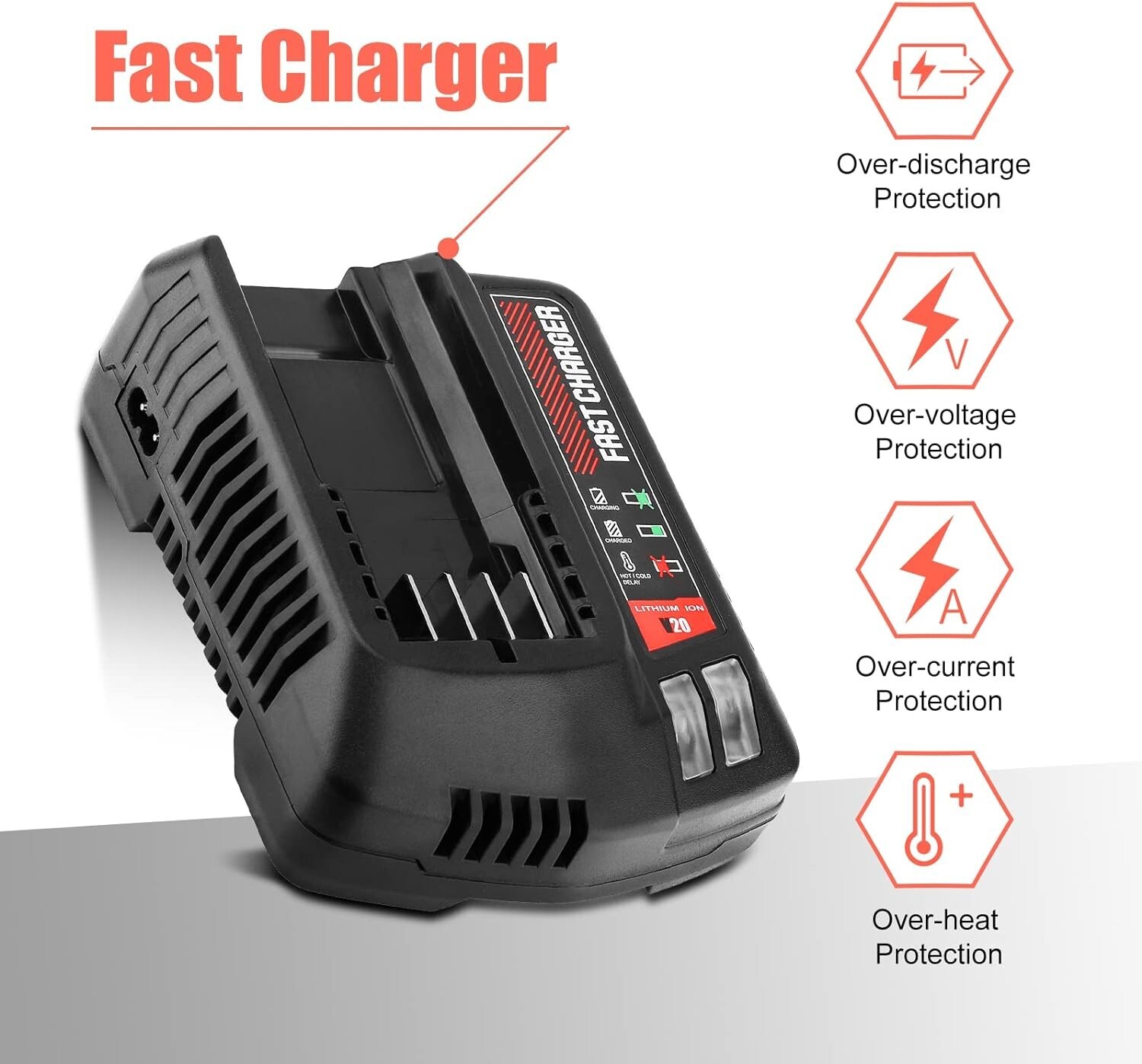 2Pack 20V 8.0Ah Battery for Craftsman CMCB205 CMCB204 CMCB206 CMCB202 CMCB201