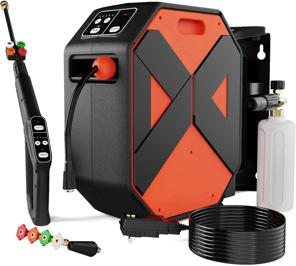 5000PSI GFCI Pressure Washer – 100FT Hose, Foam Cannon & 5 Nozzles