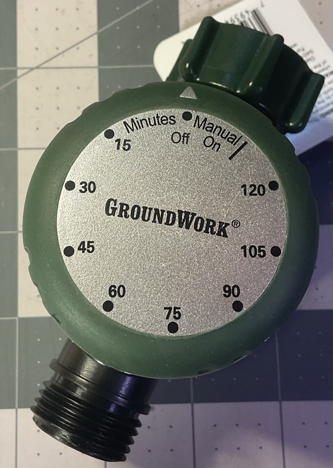 GroundWork Mechanical Water Timer ABS Plastic Green ~ 8 Separate Settings ~ NWT