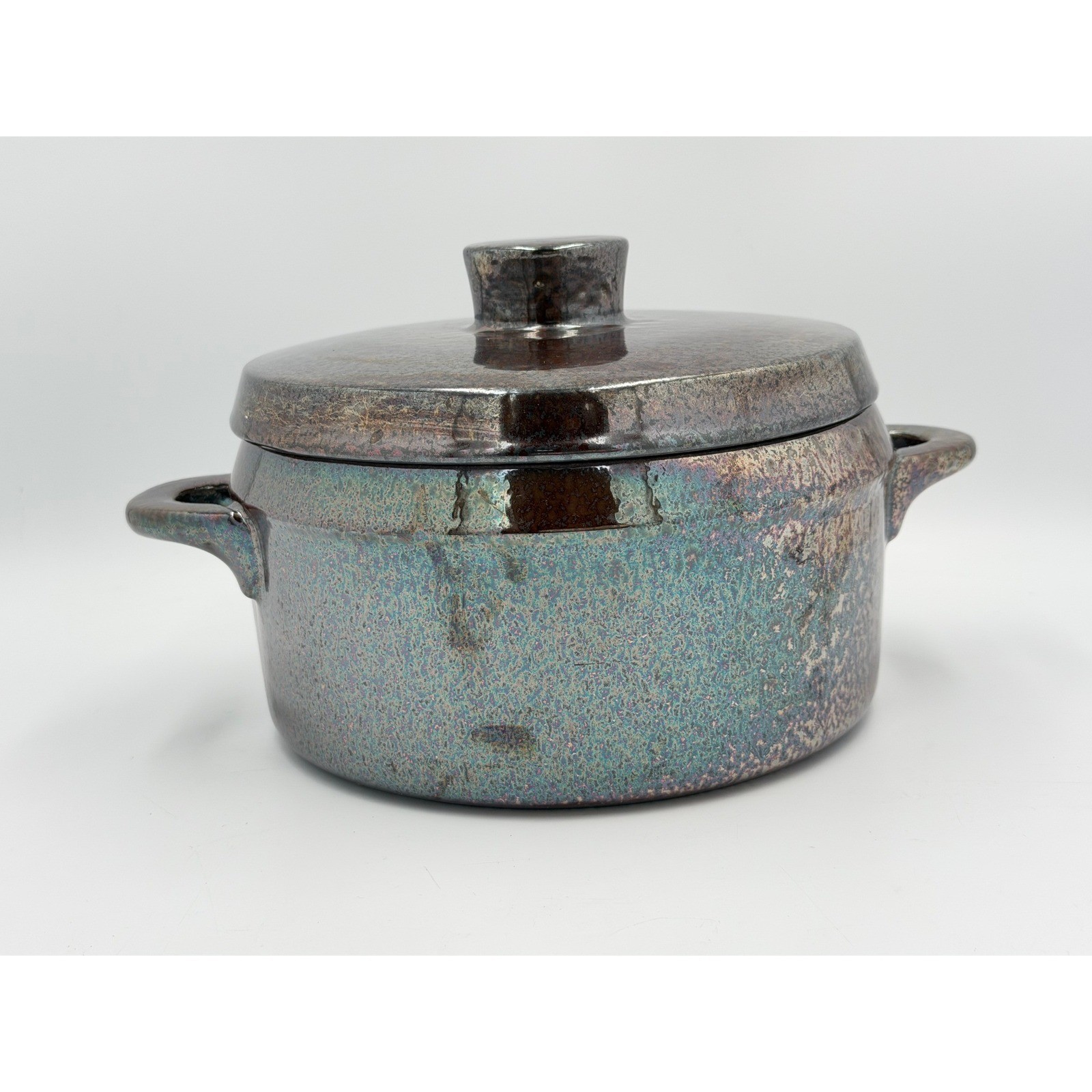 Rorstrand Peru Luster Glaze Lidded Casserole Sweden MCM