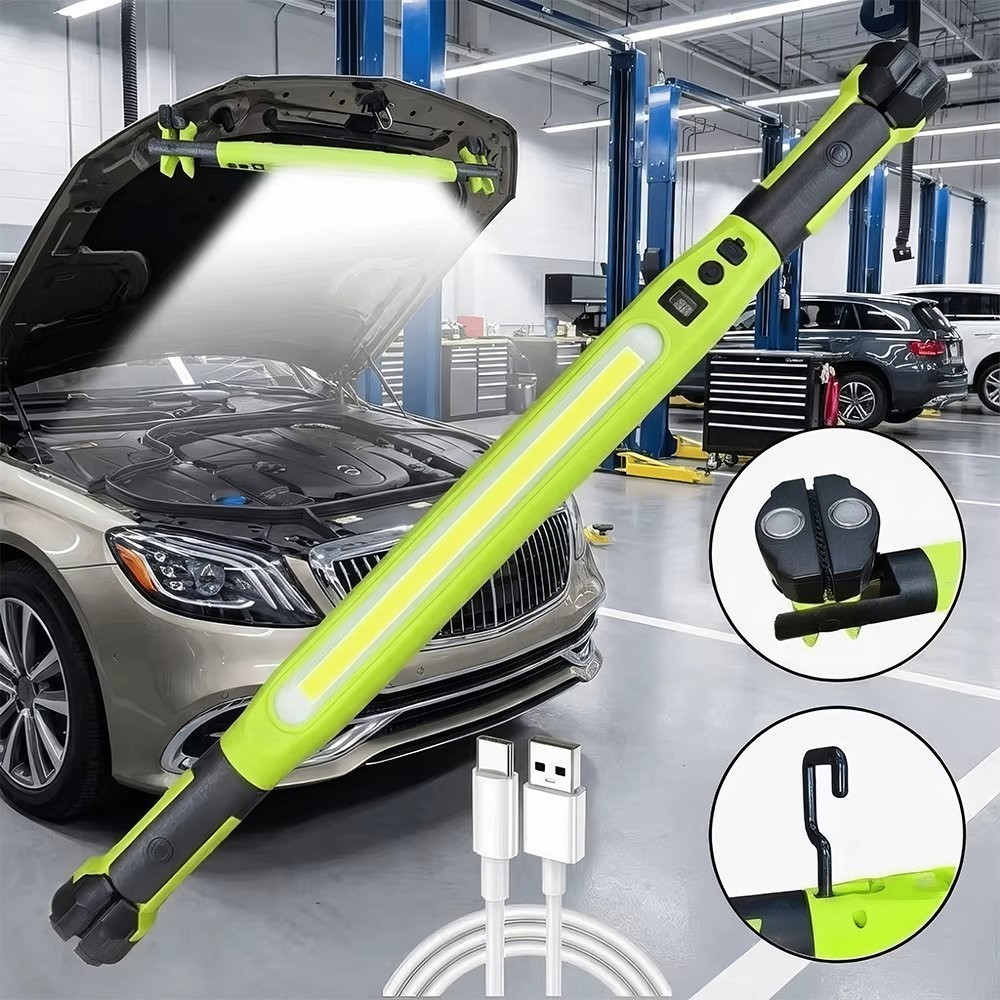 Magnetic Work Light 3000LM Rechargeable LED Work Light Bar for Garage, Workshop