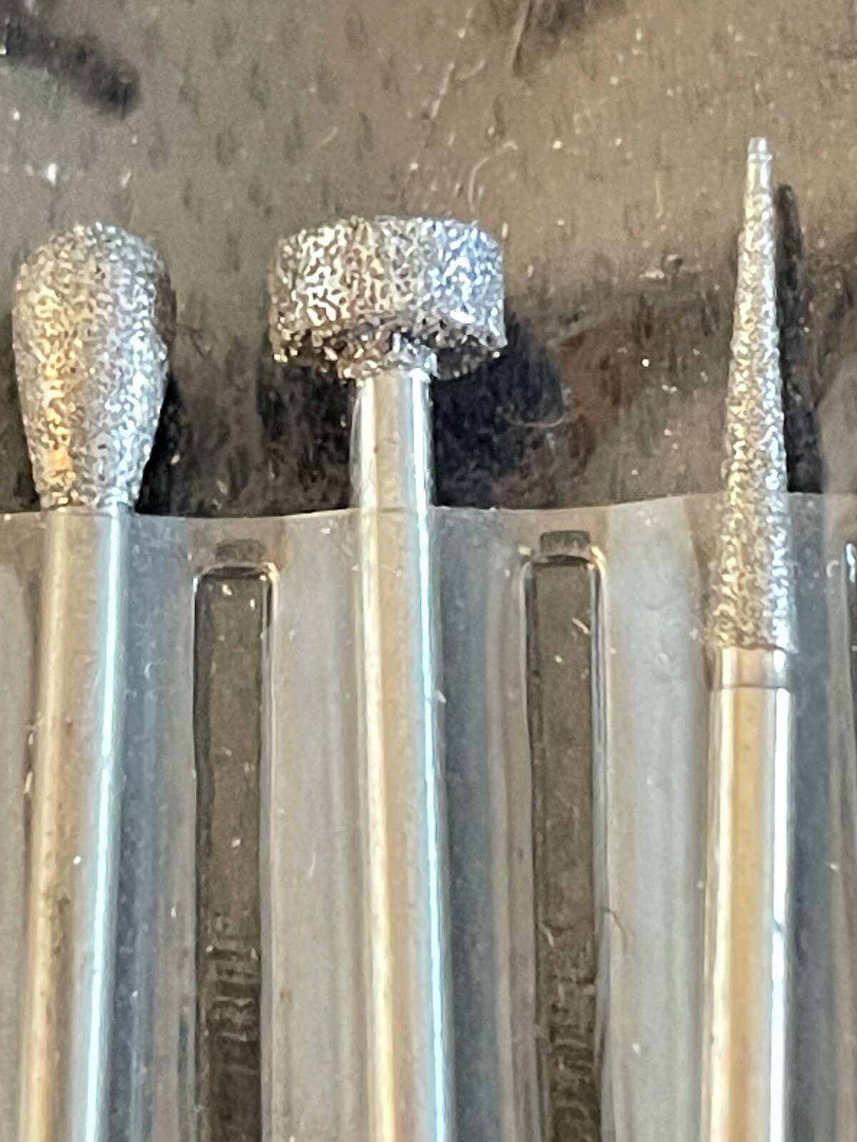 Eurotool 24 Piece Diamond Burr Set #DIB-700.00 .0625 Shank With 3 Adapters