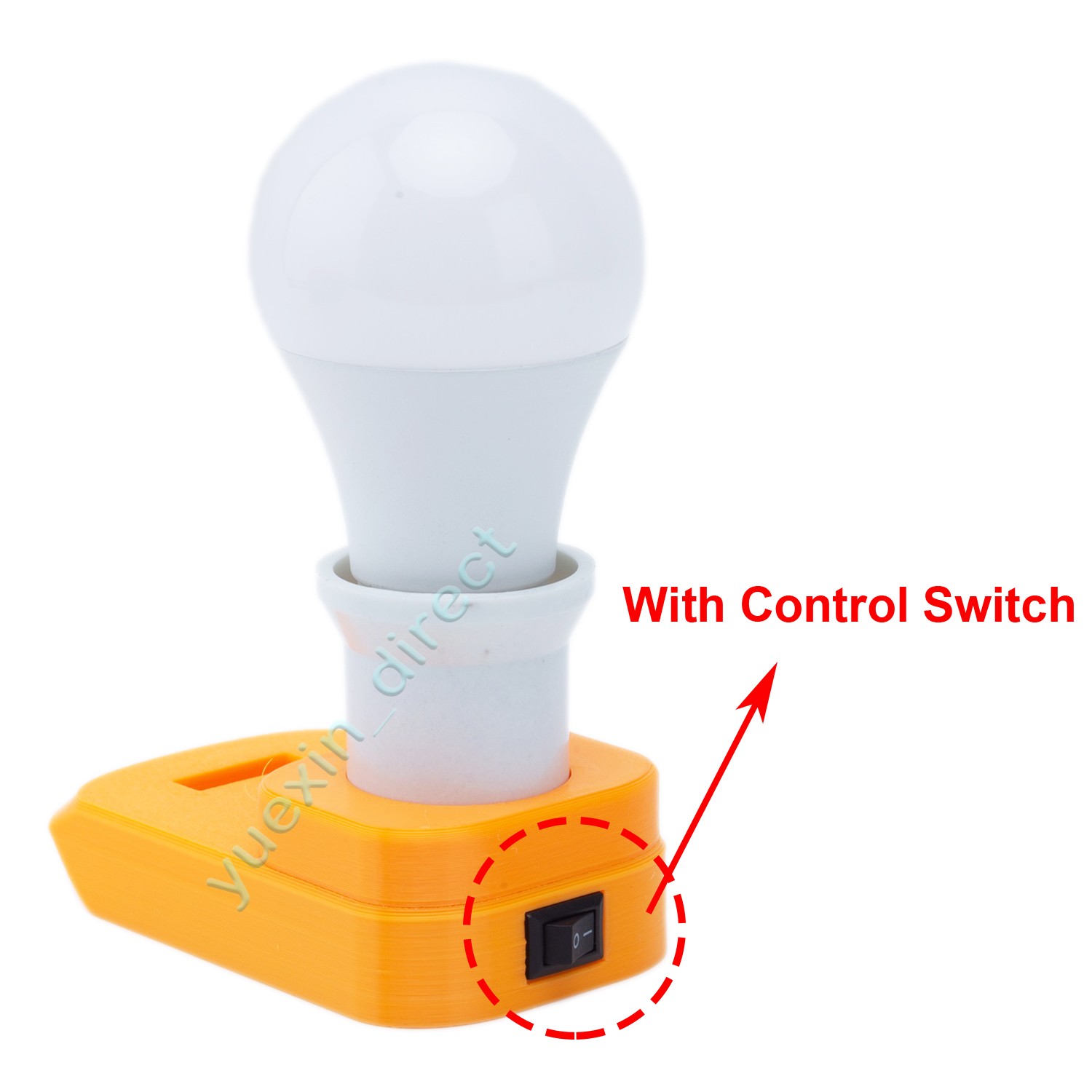 For Dewalt 20V MAX Battery Operated Cordless LED Work Light Bulb Emergency Lamp