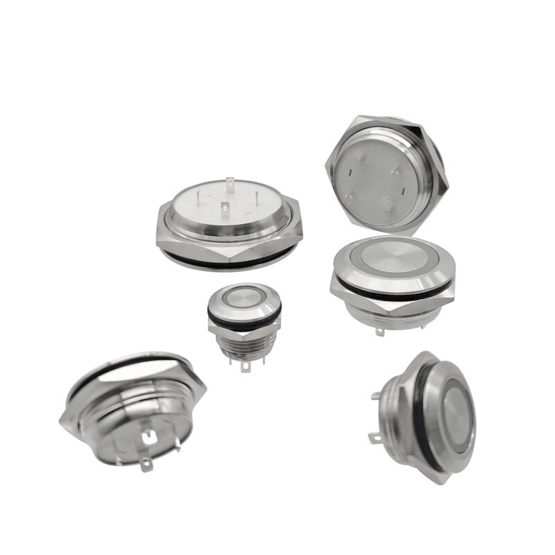 Short Mini Push Button Switch Electric Power Led Light Momentary Pressure Switch