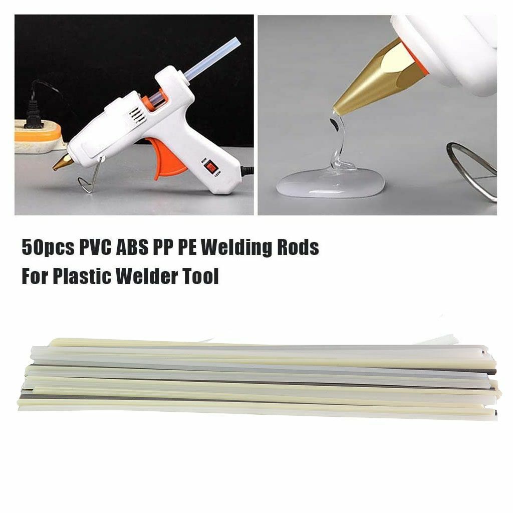 50pcs Plastic Welding Rods ABS/PP/PVC/PE Welding Sticks For Plastic Gun Welder