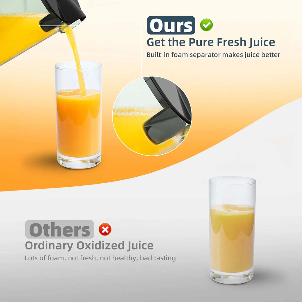 800W Electric Juicer Fruit Vegetable Blender Juice Extractor Citrus Machine New