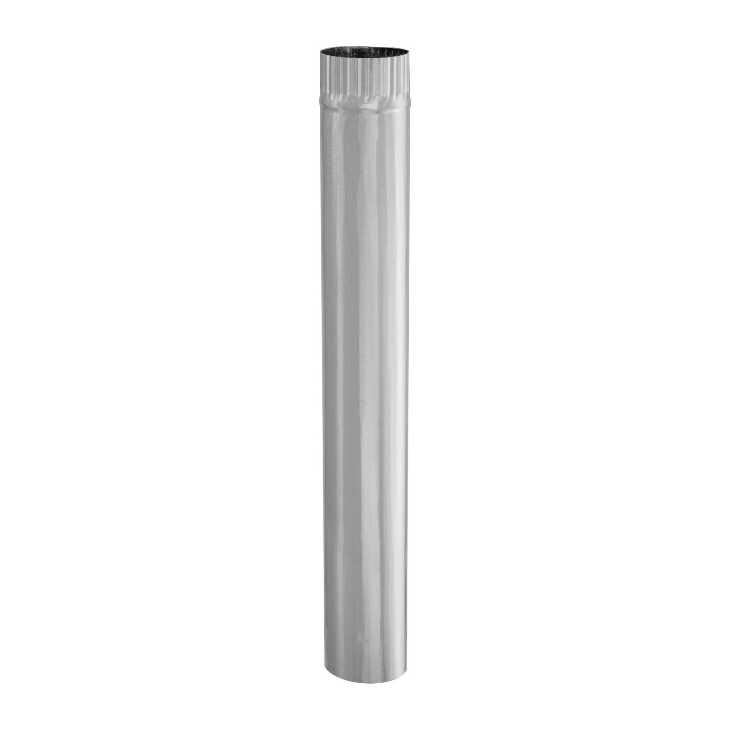 IMPERIAL 3″ Dia. x 24″L Galvanized Steel Furnace Duct Stove Pipe Metallic GV0346