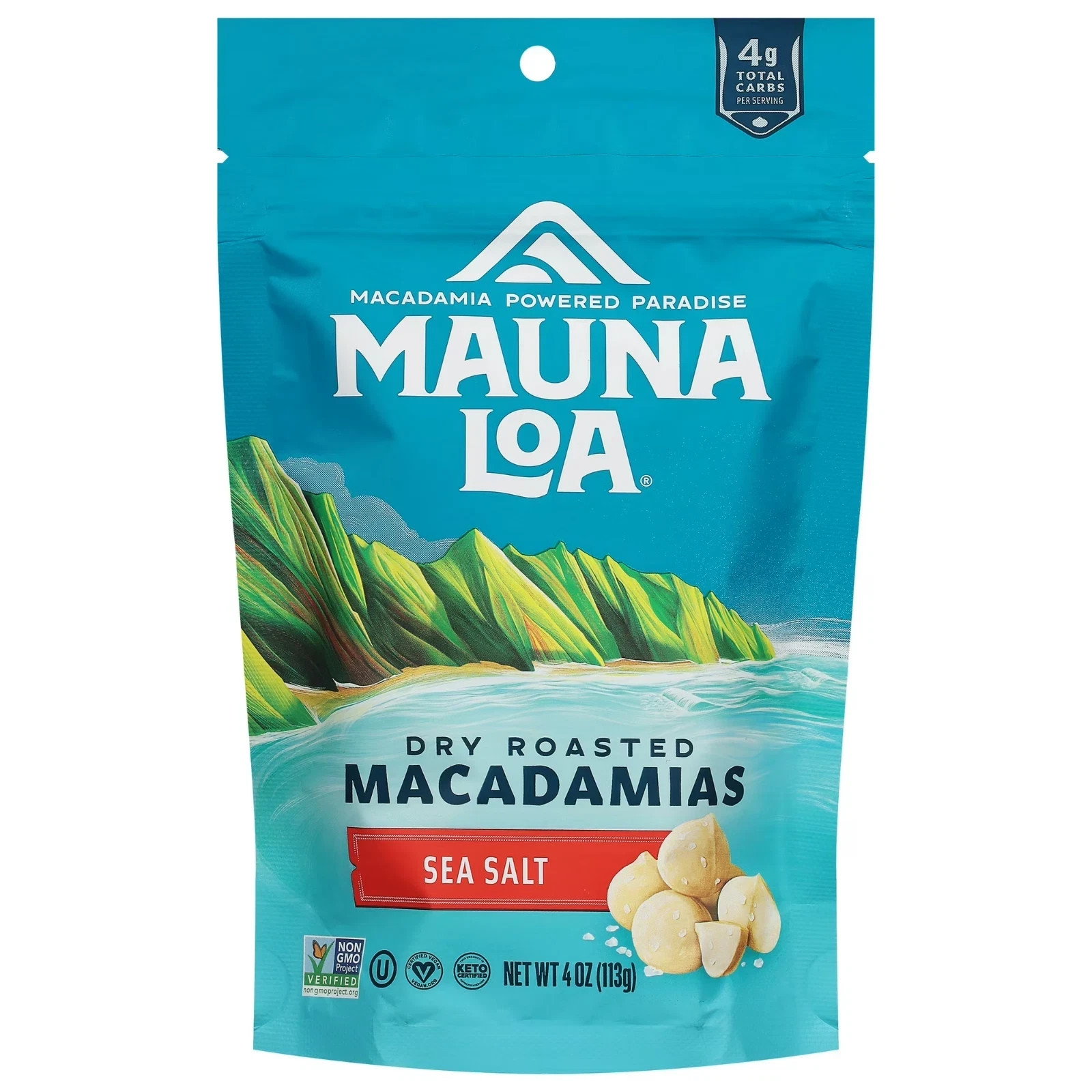 Mauna Loa Sea Salt Macadamia Nuts – 4Oz Bag…